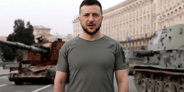 Volodymyr Zelensky le 24 août 2022