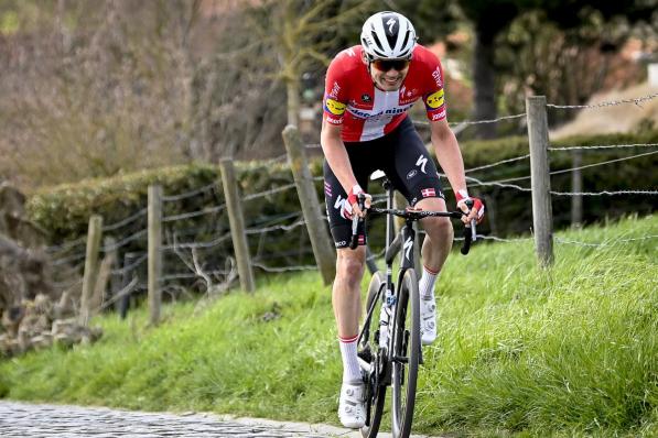 Kasper Asgreen (Deceuninck - Quick-Step) krijgt zondag rust.©DIRK WAEM BELGA